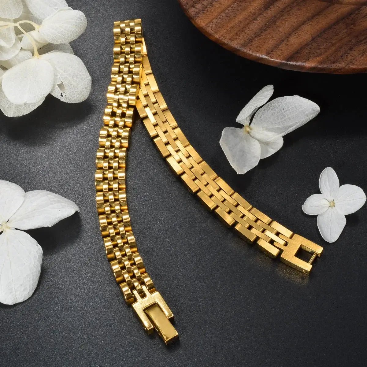 1PC Men's and Women's Stainless Steel Bracelet 8mm Wide Strap Design Simple Classic Hip Hop Punk Jewelry Gift - FashionN hub