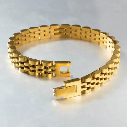 1PC Men's and Women's Stainless Steel Bracelet 8mm Wide Strap Design Simple Classic Hip Hop Punk Jewelry Gift - FashionN hub