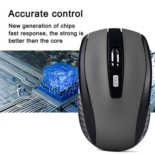 2.4G Wireless Mouse 2.4Ghz Gaming Mouse 6D Optical Wireless Mouse Slim Mini Noiseless Mice DPI1600 for Macbook PC Laptop - FashionN hub