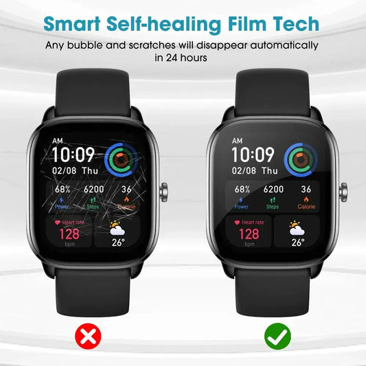 1 - 10Pcs Soft TPU Film For Amazfit GTS 4 4Mini Screen Protector Anti - scratch Hydrogel Film For Huami Amazfit GTS 4 Smartwatch - FashionN hub