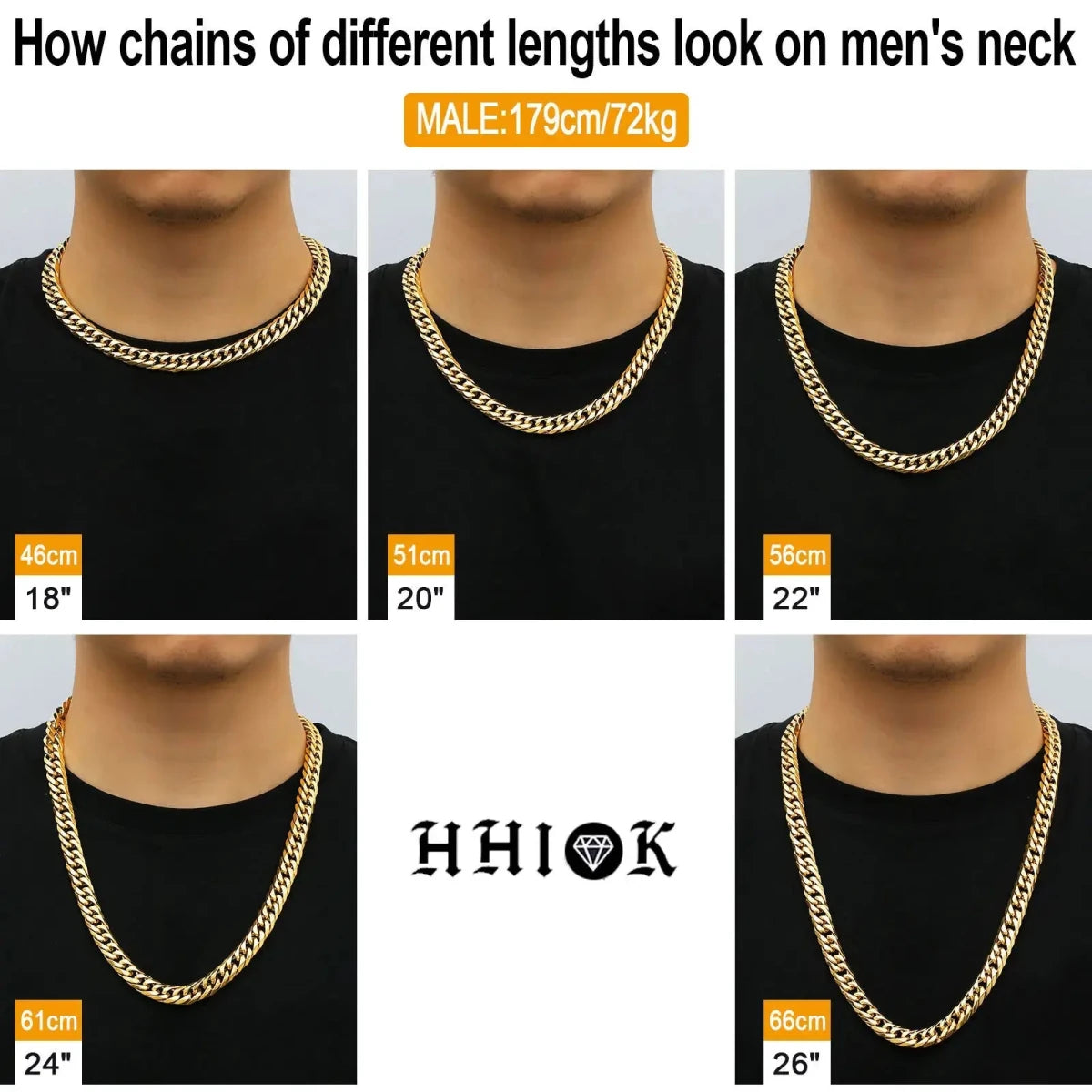 18k Gold Plated Mens Curb Cuban Link Chain Necklaces 316L Stainless Steel Bracelet Hip Hop Jewelry Gifts - FashionN hub