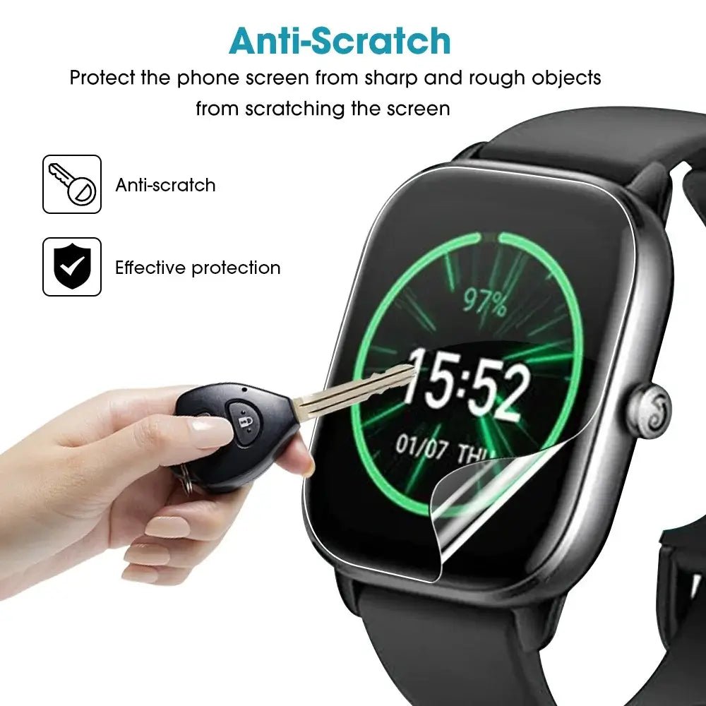 1 - 10Pcs Soft TPU Film For Amazfit GTS 4 4Mini Screen Protector Anti - scratch Hydrogel Film For Huami Amazfit GTS 4 Smartwatch - FashionN hub