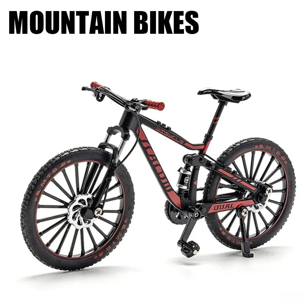 1:8 Scale Off - road Mountain Bike Model Miniature Toys Alloy Diecast Shock Absorption Doodle Road Racing Bicycles Kids Gifts - FashionN hub