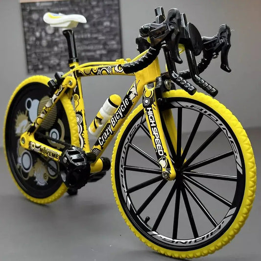 1:8 Scale Off - road Mountain Bike Model Miniature Toys Alloy Diecast Shock Absorption Doodle Road Racing Bicycles Kids Gifts - FashionN hub