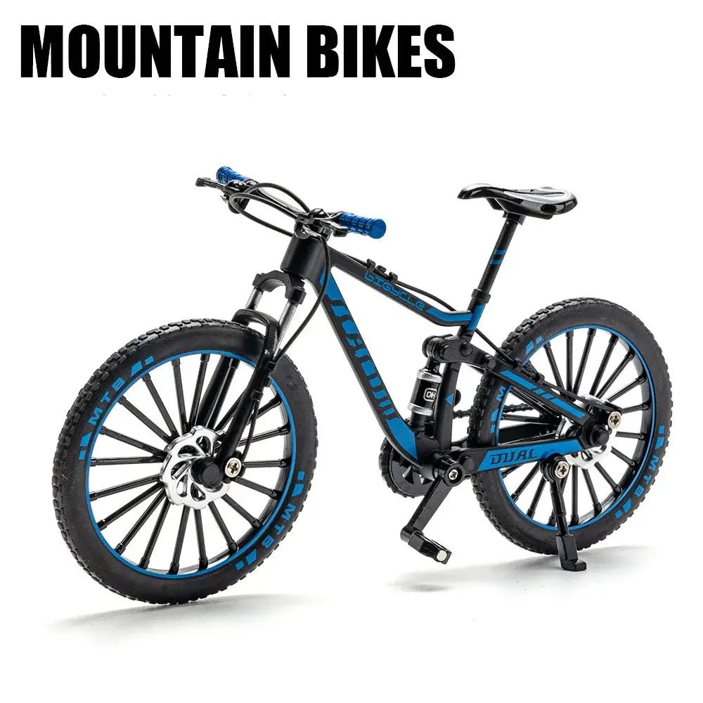 1:8 Scale Off - road Mountain Bike Model Miniature Toys Alloy Diecast Shock Absorption Doodle Road Racing Bicycles Kids Gifts - FashionN hub
