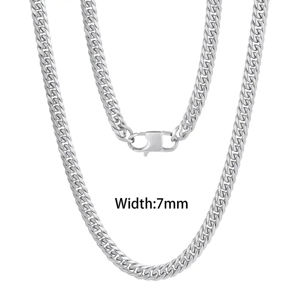 18k Gold Plated Mens Curb Cuban Link Chain Necklaces 316L Stainless Steel Bracelet Hip Hop Jewelry Gifts - FashionN hub
