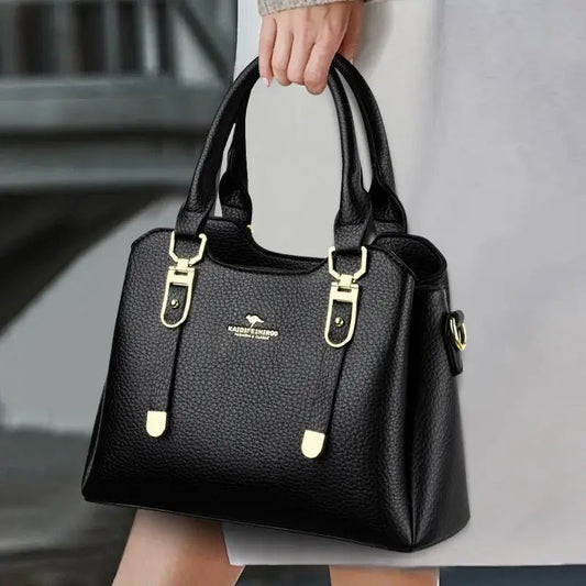 2026 New Fashionable Versatile Single Shoulder Crossbody Bag Large Capacity Elegant Ladies Handbag Urban Minimalist Style PU... - FashionN hub