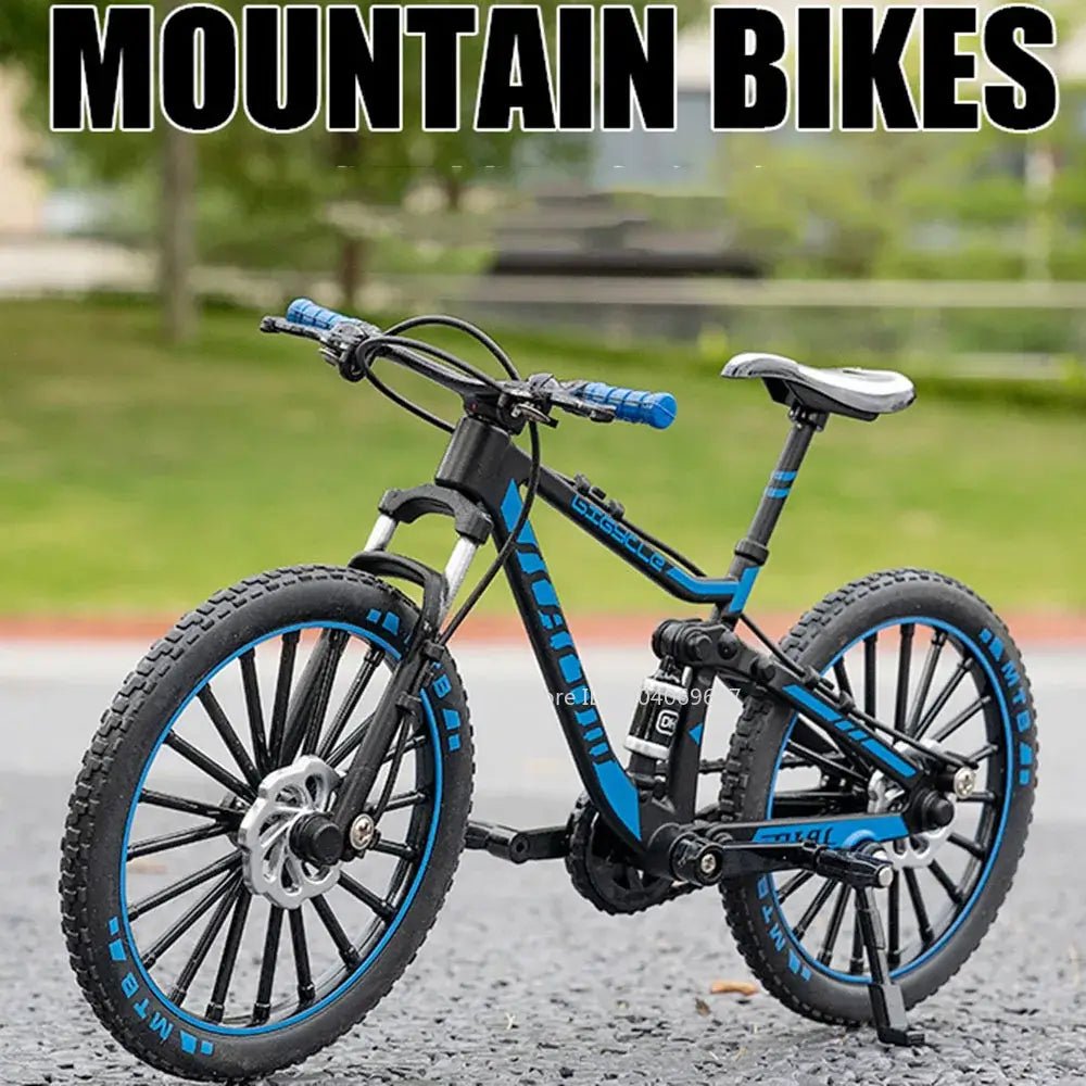 1:8 Scale Off - road Mountain Bike Model Miniature Toys Alloy Diecast Shock Absorption Doodle Road Racing Bicycles Kids Gifts - FashionN hub