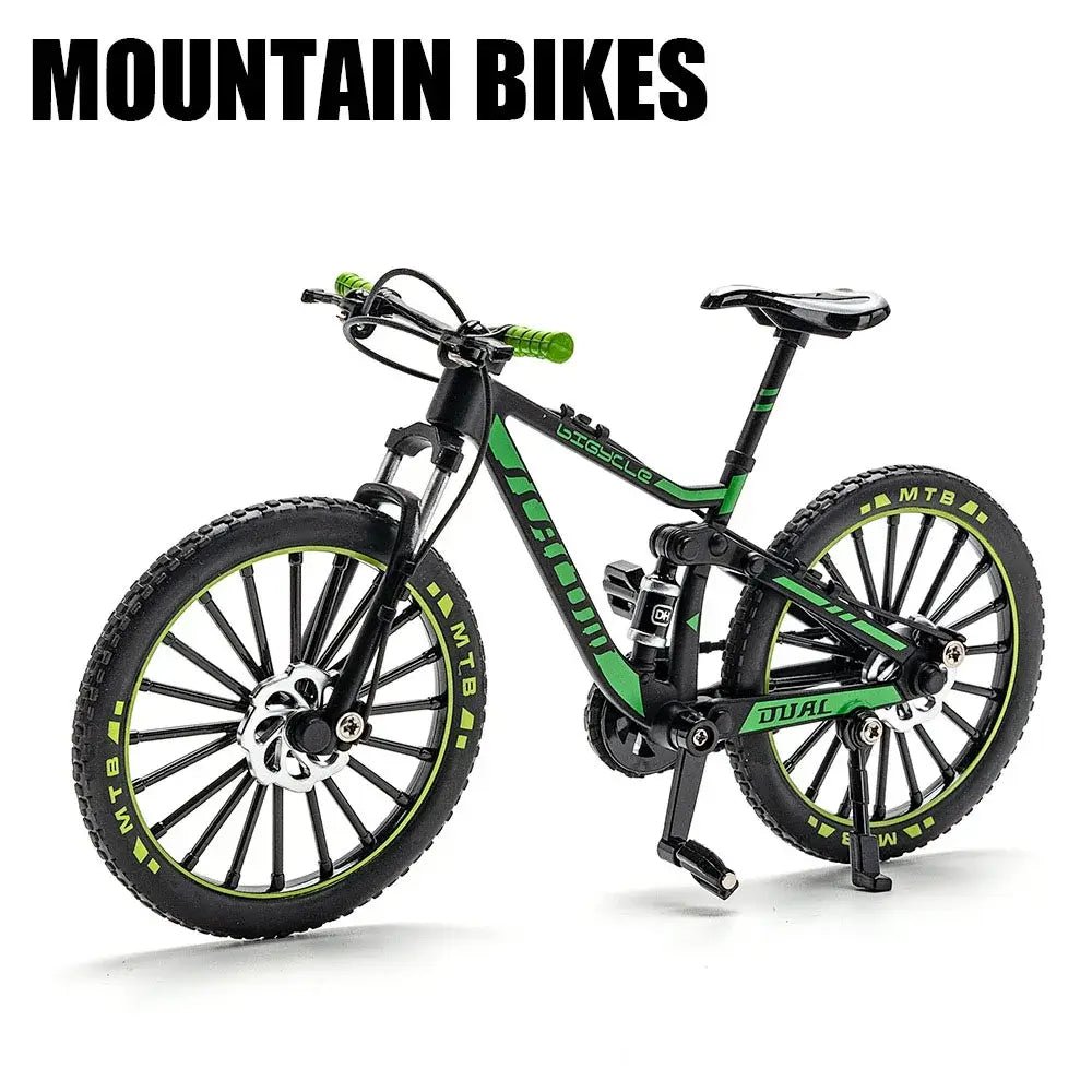1:8 Scale Off - road Mountain Bike Model Miniature Toys Alloy Diecast Shock Absorption Doodle Road Racing Bicycles Kids Gifts - FashionN hub