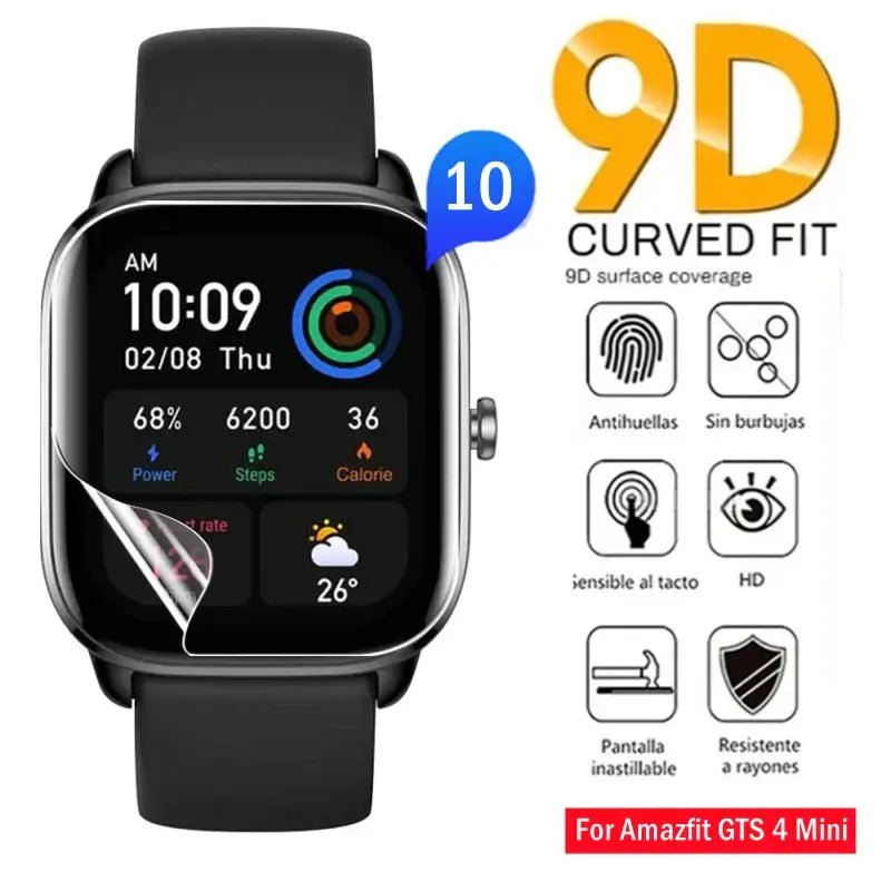 1 - 10Pcs Soft TPU Film For Amazfit GTS 4 4Mini Screen Protector Anti - scratch Hydrogel Film For Huami Amazfit GTS 4 Smartwatch - FashionN hub