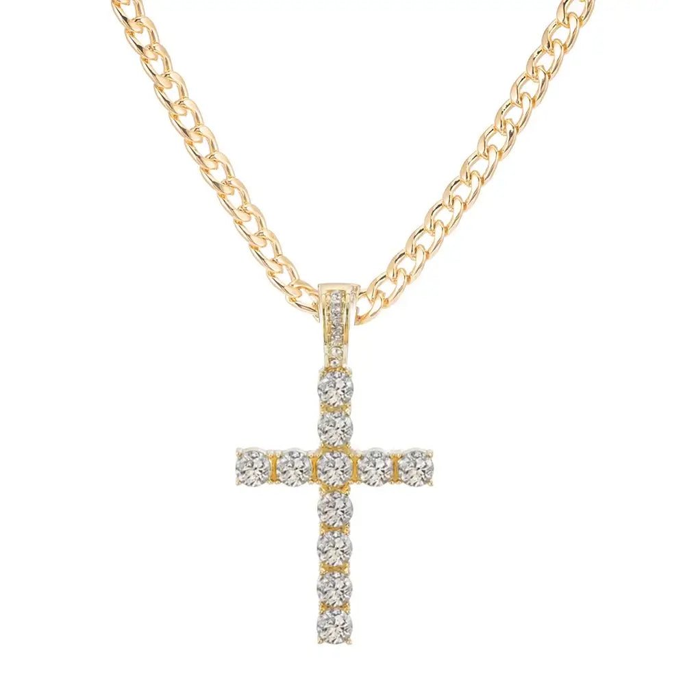 16mm Hip Hop Miami Cuban Link Chain Set Necklace +Watch+Bracelet Creative Iced Out Shiny Trendy Stylish Jewelry For Women Men - FashionN hub