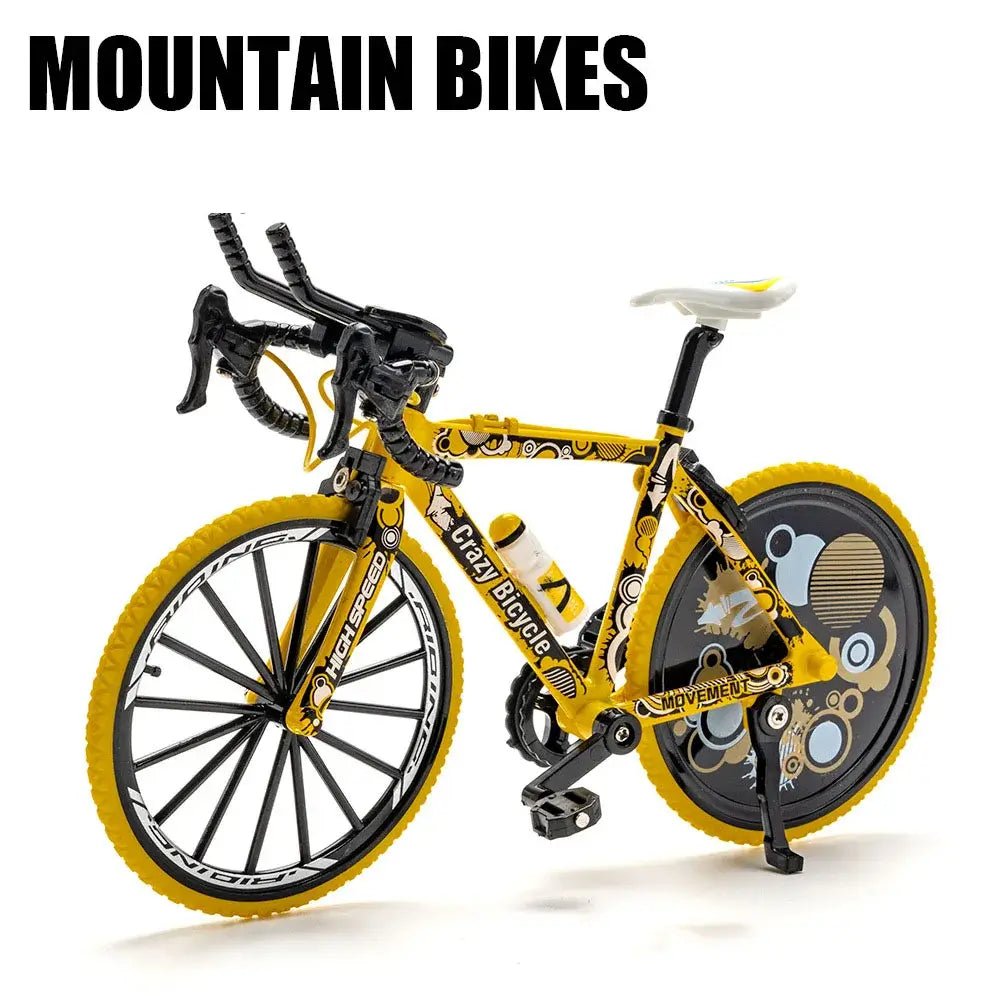1:8 Scale Off - road Mountain Bike Model Miniature Toys Alloy Diecast Shock Absorption Doodle Road Racing Bicycles Kids Gifts - FashionN hub