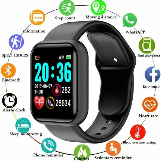 Y68 Smart Watch Men Women
